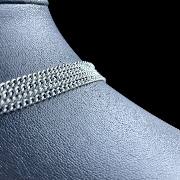 Premier Designs Hammered Silver Statement Necklace Glam Career Chic Y2K Jewelry - Picture 5 of 10